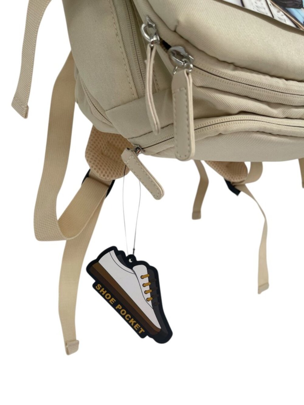 NWT Travel Select Citystride 30L Expandable Travel Backpack cream/sand - Picture 6 of 9